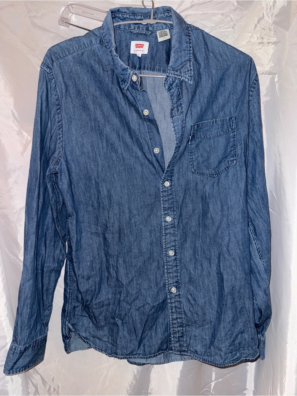 Levi's Men's Denim Button-Down Shirt - Dark Blue Wash
